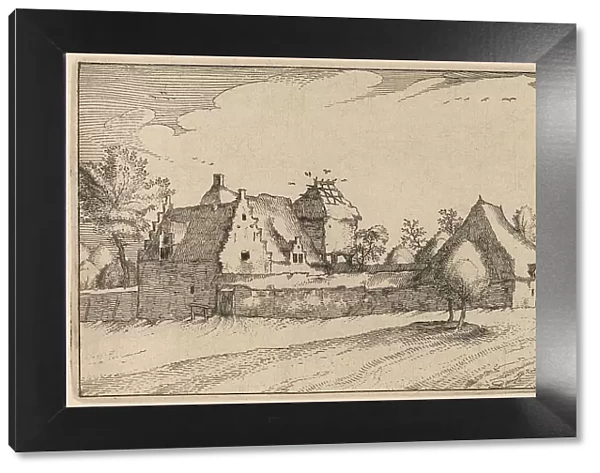 Walled Farm, published 1612. Creator: Claes Jansz Visscher