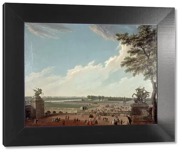 Place Louis XV and the Champs-Elysées, seen from the swing bridge, around 1780... Creator: Unknown