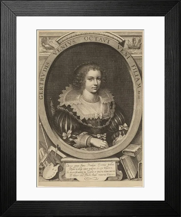 Framed Print : Gertrude van Veen. Creator: Lucas Vorsterman