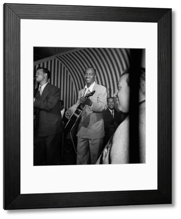Framed Print : Portrait of Tiny Grimes and Hugues Panassié, New York, N.Y. 1946. Creator: William Paul Gottlieb Framed Print : Portrait of Tiny Grimes and Hugues Panassié, New York, N.Y. 1946. Creator: William Paul Gottlieb