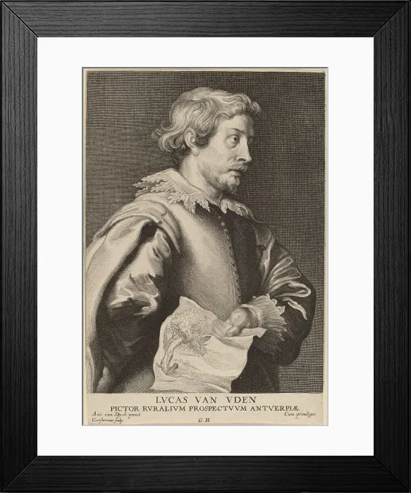 Framed Print : Lucas van Uden, probably 1626 / 1641. Creator: Lucas Vorsterman Framed Print : Lucas van Uden, probably 1626 / 1641. Creator: Lucas Vorsterman