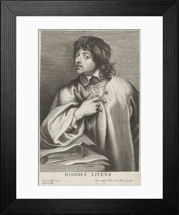 Framed Print : Jan Lievens, probably 1626 / 1641. Creator: Lucas Vorsterman Framed Print : Jan Lievens, probably 1626 / 1641. Creator: Lucas Vorsterman