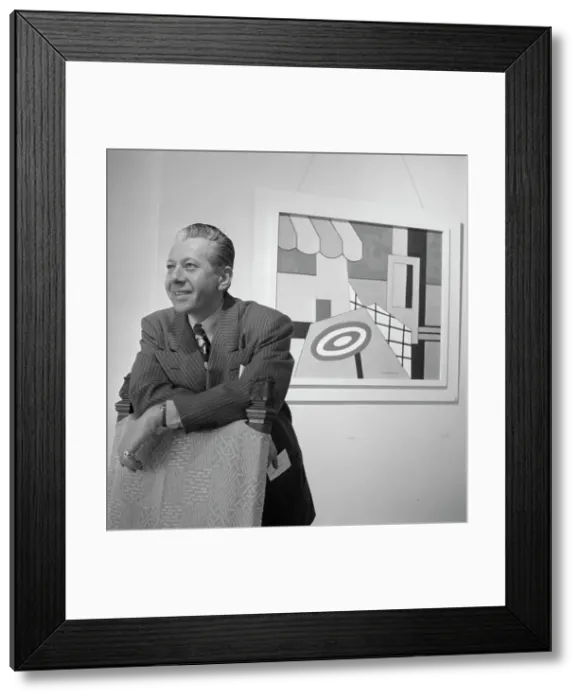 Framed Print : Portrait of George Wettling, New York, N.Y. 1946. Creator: William Paul Gottlieb Framed Print : Portrait of George Wettling, New York, N.Y. 1946. Creator: William Paul Gottlieb