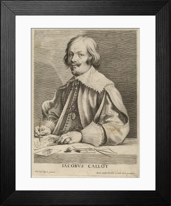 Framed Print : Jacques Callot. Creator: Lucas Vorsterman Framed Print : Jacques Callot. Creator: Lucas Vorsterman