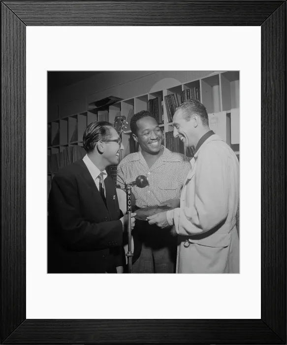 Framed Print : Portrait of Josh White and Symphony Sid, WHOM, New York, N.Y. 1946. Creator: William Paul Gottlieb Framed Print : Portrait of Josh White and Symphony Sid, WHOM, New York, N.Y. 1946. Creator: William Paul Gottlieb