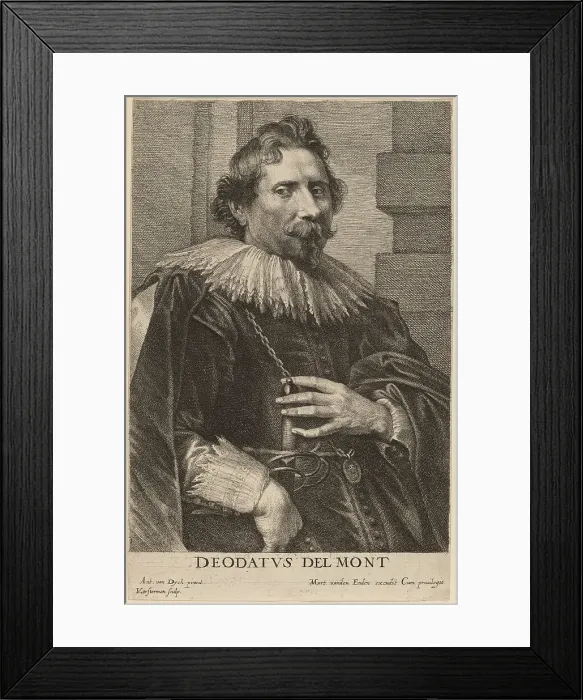 Framed Print : Deodat Delmont, probably 1626 / 1641. Creator: Lucas Vorsterman Framed Print : Deodat Delmont, probably 1626 / 1641. Creator: Lucas Vorsterman