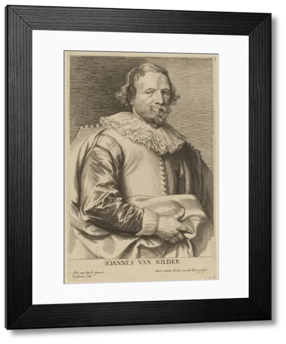 Framed Print : Jan van Mildert, probably 1626 / 1641. Creator: Lucas Vorsterman Framed Print : Jan van Mildert, probably 1626 / 1641. Creator: Lucas Vorsterman