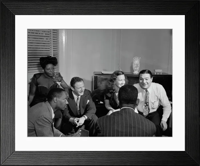 Framed Print : Portrait of Tadd Dameron, Mary Lou Williams, Milt Orent, Dixie Bailey, Jack Teagarden... N.Y. 1947 Creator: William Paul Gottlieb Framed Print : Portrait of Tadd Dameron, Mary Lou Williams, Milt Orent, Dixie Bailey, Jack Teagarden... N.Y. 1947 Creator: William Paul Gottlieb