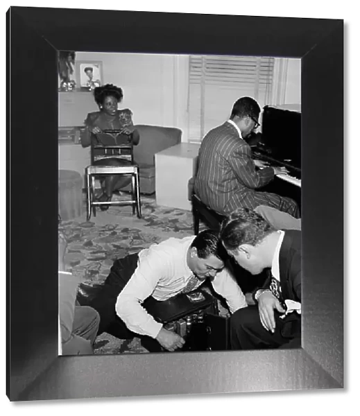 Portrait of Mary Lou Williams, Dizzy Gillespie, Jack...Mary Lou Williams apartment, N.Y. 1947. Creator: William Paul Gottlieb