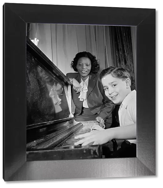 Portrait of Mary Lou Williams and Roger Barnet, Waldorf-Astoria, Suite 4-B, New York, N.Y. 1947. Creator: William Paul Gottlieb