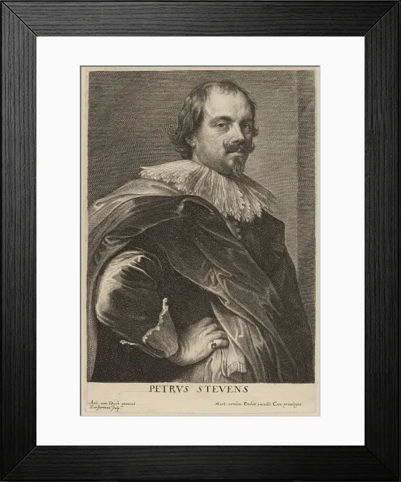 Framed Print : Petrus Stevens, probably 1626 / 1641. Creator: Lucas Vorsterman Framed Print : Petrus Stevens, probably 1626 / 1641. Creator: Lucas Vorsterman