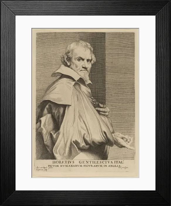 Framed Print : Orazio Gentileschi, probably 1626 / 1641. Creator: Lucas Vorsterman Framed Print : Orazio Gentileschi, probably 1626 / 1641. Creator: Lucas Vorsterman