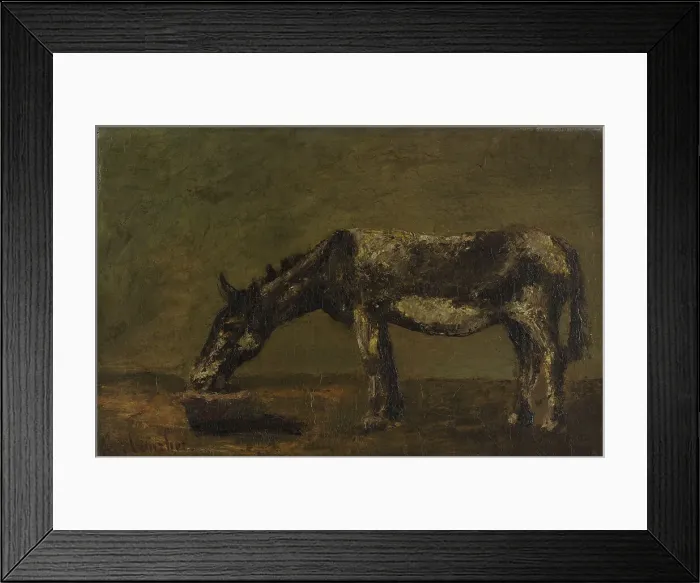 Framed Print : L'âne, between 1862 and 1863. Creator: Gustave Courbet Framed Print : L'âne, between 1862 and 1863. Creator: Gustave Courbet