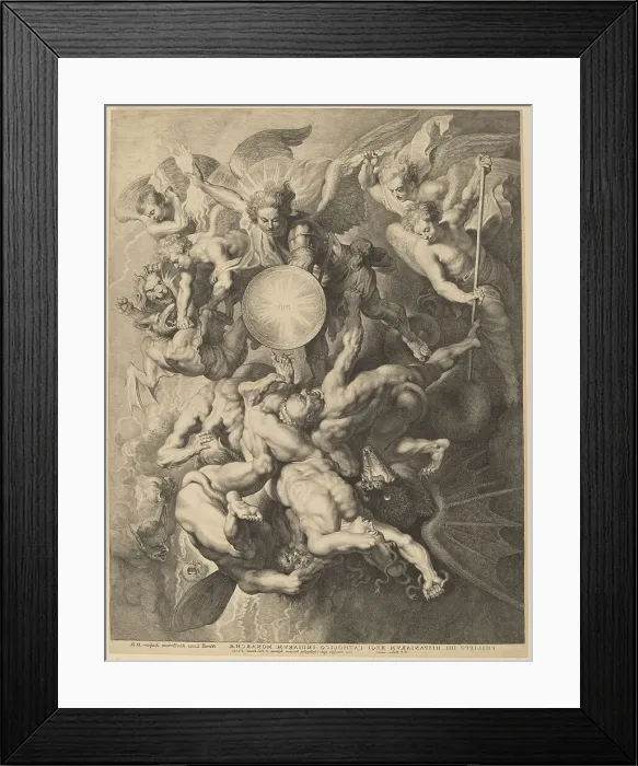 Framed Print : The Fall of the Rebel Angels, 1621. Creator: Lucas Vorsterman Framed Print : The Fall of the Rebel Angels, 1621. Creator: Lucas Vorsterman