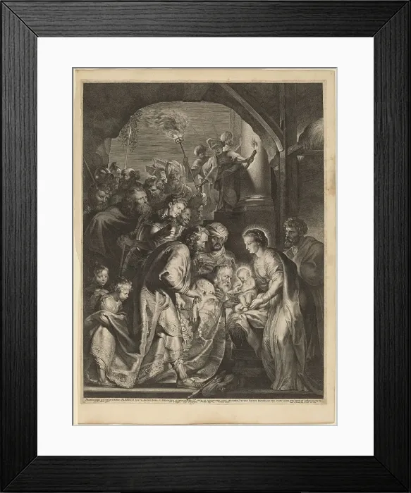 Framed Print : The Adoration of the Magi, 1620. Creator: Lucas Vorsterman Framed Print : The Adoration of the Magi, 1620. Creator: Lucas Vorsterman