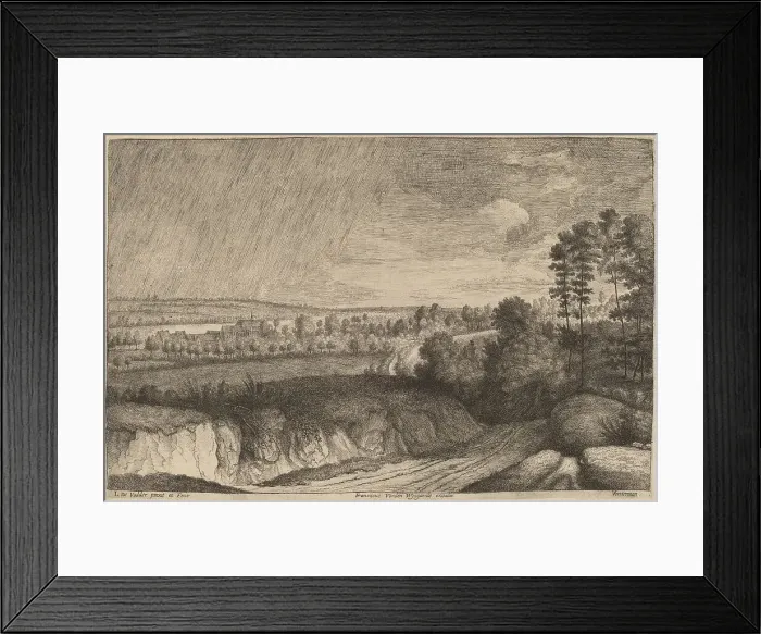 Framed Print : Rainy Landscape, 1636 / 1669. Creator: Lucas Vorsterman Framed Print : Rainy Landscape, 1636 / 1669. Creator: Lucas Vorsterman