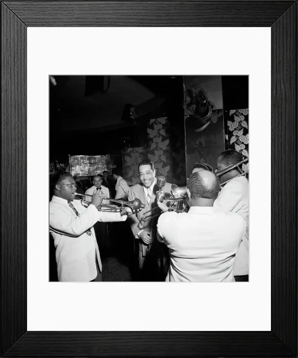 Framed Print : Portrait of Duke Ellington, Cat Anderson, and Sidney De Paris(?), Aquarium, New York, N.Y. 1946. Creator: William Paul Gottlieb Framed Print : Portrait of Duke Ellington, Cat Anderson, and Sidney De Paris(?), Aquarium, New York, N.Y. 1946. Creator: William Paul Gottlieb