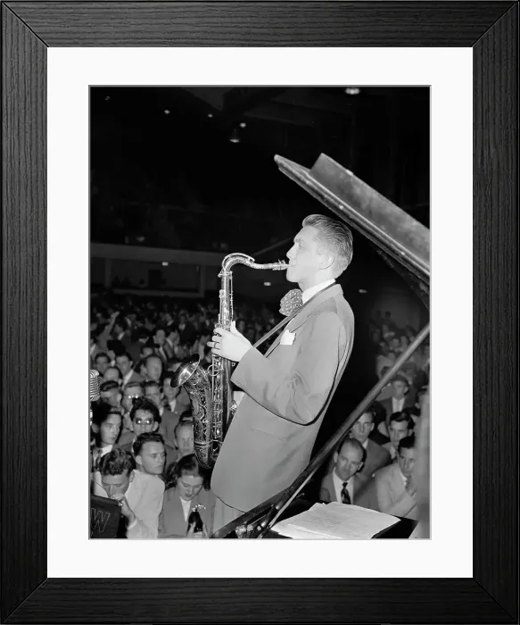 Framed Print : Portrait of Bob Cooper, 1947 or 1948. Creator: William Paul Gottlieb Framed Print : Portrait of Bob Cooper, 1947 or 1948. Creator: William Paul Gottlieb