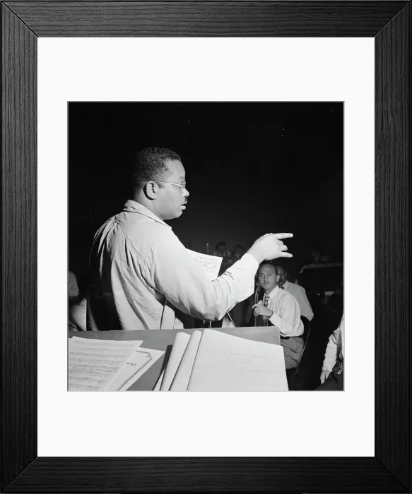 Framed Print : Portrait of Sy Oliver, New York, N.Y. ca. Sept. 1946. Creator: William Paul Gottlieb Framed Print : Portrait of Sy Oliver, New York, N.Y. ca. Sept. 1946. Creator: William Paul Gottlieb