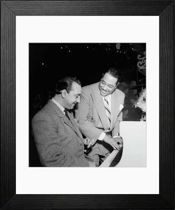 Framed Print : Portrait of Django Reinhardt and Duke Ellington, Aquarium, New York, N.Y. ca. Nov. 1946. Creator: William Paul Gottlieb Framed Print : Portrait of Django Reinhardt and Duke Ellington, Aquarium, New York, N.Y. ca. Nov. 1946. Creator: William Paul Gottlieb