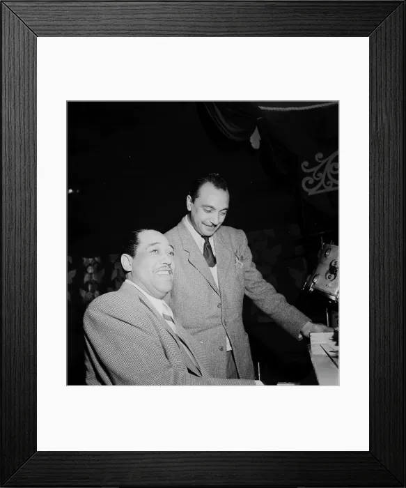 Framed Print : Portrait of Django Reinhardt and Duke Ellington, Aquarium, New York, N.Y. ca. Nov. 1946. Creator: William Paul Gottlieb Framed Print : Portrait of Django Reinhardt and Duke Ellington, Aquarium, New York, N.Y. ca. Nov. 1946. Creator: William Paul Gottlieb