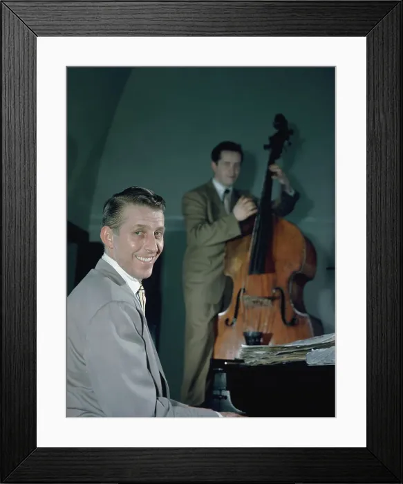Framed Print : Portrait of Stan Kenton and Eddie Safranski, 1947 or 1948. Creator: William Paul Gottlieb Framed Print : Portrait of Stan Kenton and Eddie Safranski, 1947 or 1948. Creator: William Paul Gottlieb