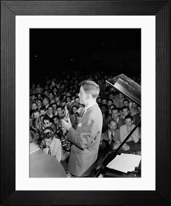 Framed Print : Portrait of Art Pepper, 1947 or 1948. Creator: William Paul Gottlieb Framed Print : Portrait of Art Pepper, 1947 or 1948. Creator: William Paul Gottlieb
