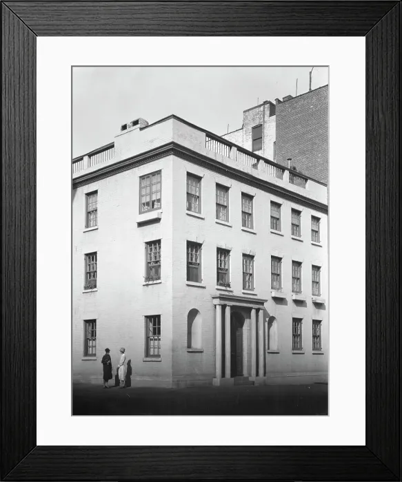 Framed Print : Florence Noyes dancers studio building, between 1915 and 1918. Creator: Arnold Genthe Framed Print : Florence Noyes dancers studio building, between 1915 and 1918. Creator: Arnold Genthe