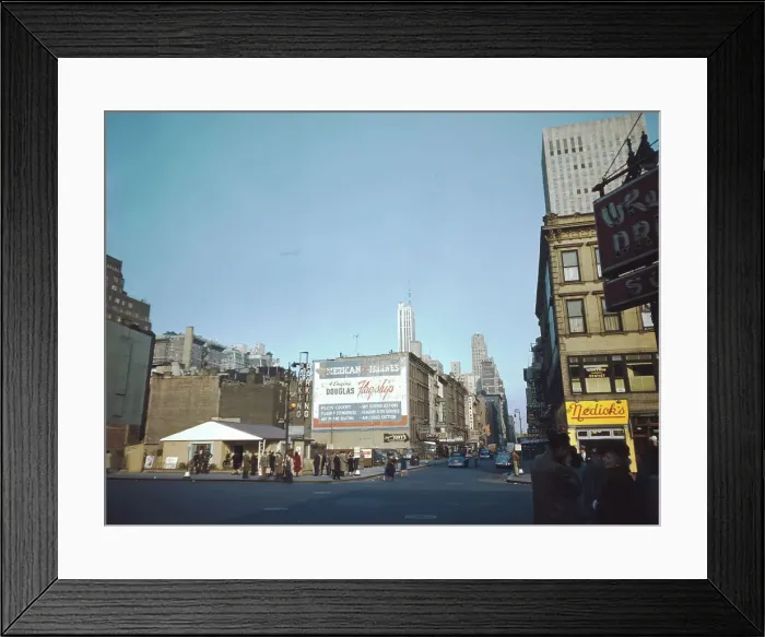 Framed Print : 52nd Street, New York, N.Y. ca. 1948. Creator: William Paul Gottlieb Framed Print : 52nd Street, New York, N.Y. ca. 1948. Creator: William Paul Gottlieb