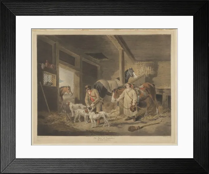 Framed Print : The First of September, Morning, published 1796. Creator: William Ward Framed Print : The First of September, Morning, published 1796. Creator: William Ward