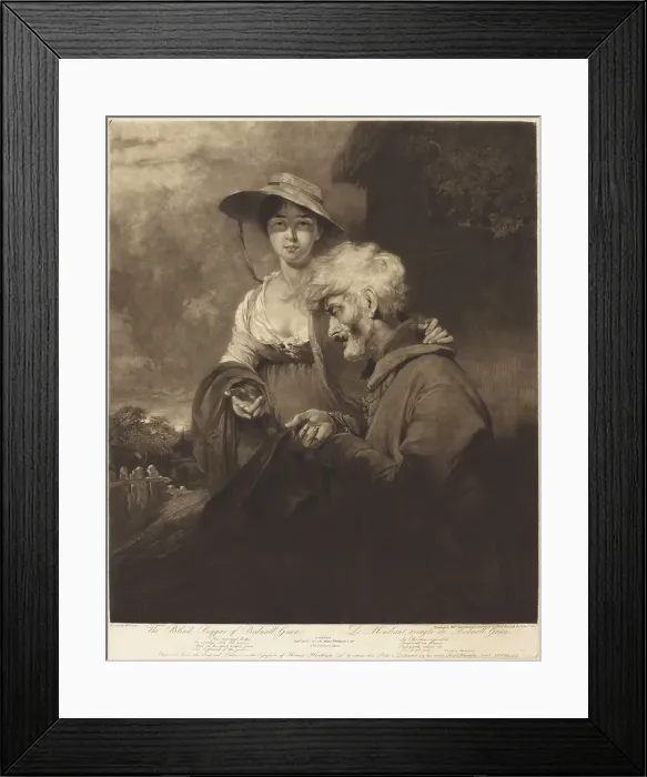 Framed Print : The Blind Beggar of Bednall Green, 1804. Creator: William Ward Framed Print : The Blind Beggar of Bednall Green, 1804. Creator: William Ward