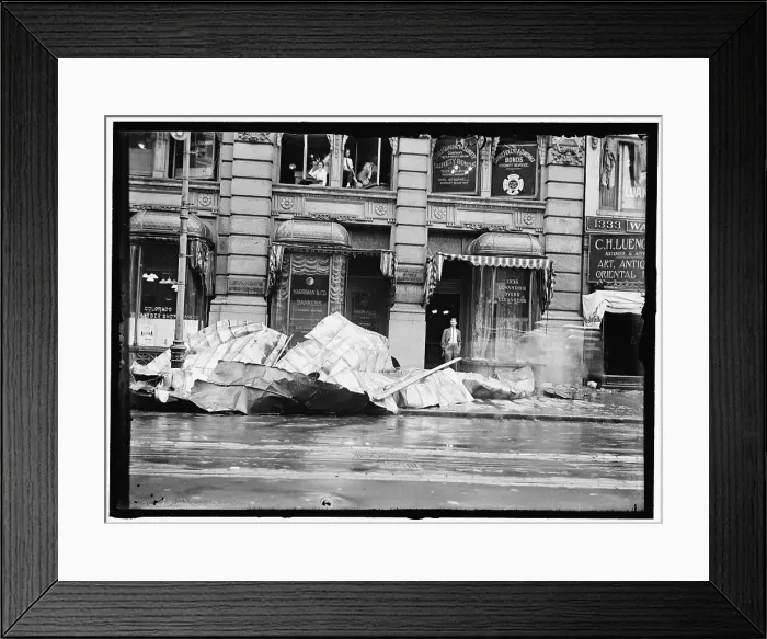 Framed Print : Storm damage, between 1913 and 1918. Creator: Harris & Ewing. Storm damage, between 1913 and 1918. Creator: Harris & Ewing Framed Print : Storm damage, between 1913 and 1918. Creator: Harris & Ewing. Storm damage, between 1913 and 1918. Creator: Harris & Ewing