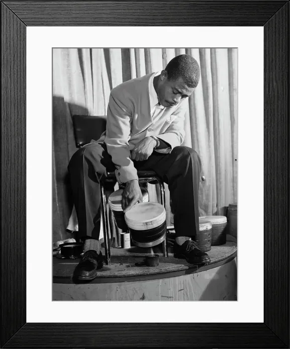 Framed Print : Portrait of Jose Mangual, Glen Island Casino, New York, N.Y. ca. July 1947. Creator: William Paul Gottlieb Framed Print : Portrait of Jose Mangual, Glen Island Casino, New York, N.Y. ca. July 1947. Creator: William Paul Gottlieb