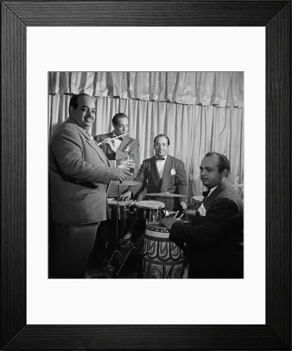 Framed Print : Portrait of Noro Morales, Ismael Morales, and Humberto López Morales, Glen Island Casino, N.Y. 1947 Creator: William Paul Gottlieb Framed Print : Portrait of Noro Morales, Ismael Morales, and Humberto López Morales, Glen Island Casino, N.Y. 1947 Creator: William Paul Gottlieb