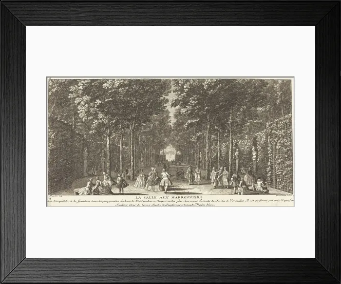 Framed Print : La Salle aux Marronniers. The Chestnut Room. Creator: Jacques Rigaud Framed Print : La Salle aux Marronniers. The Chestnut Room. Creator: Jacques Rigaud