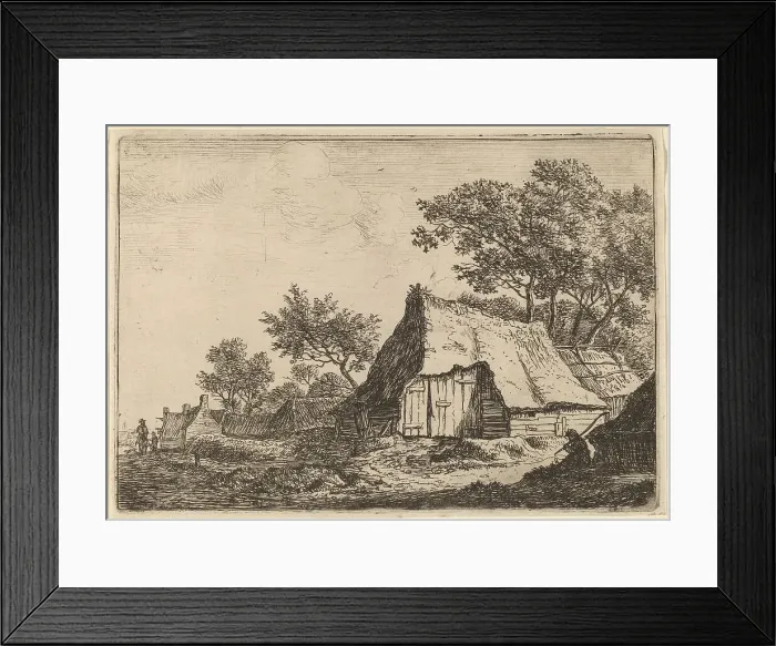 Framed Print : The Small Hamlet. Creator: Anthonie Waterloo Framed Print : The Small Hamlet. Creator: Anthonie Waterloo