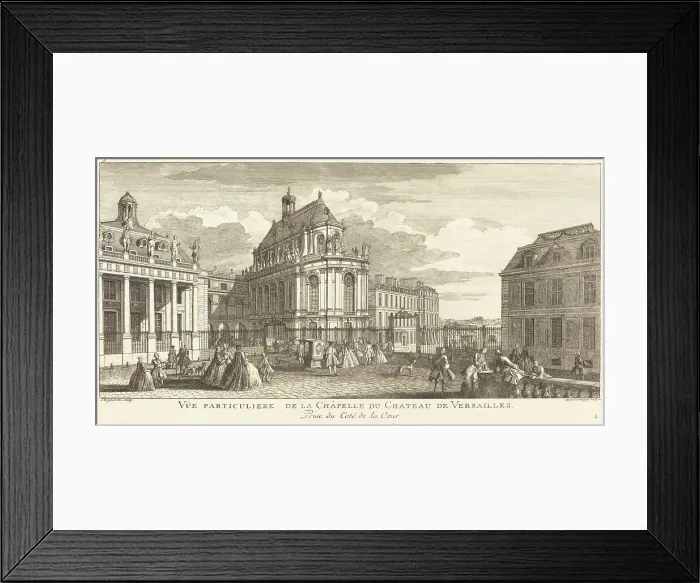 Framed Print : Vue Particuliere de la Chapelle du Chateau deVersailles. Creator: Jacques Rigaud Framed Print : Vue Particuliere de la Chapelle du Chateau deVersailles. Creator: Jacques Rigaud