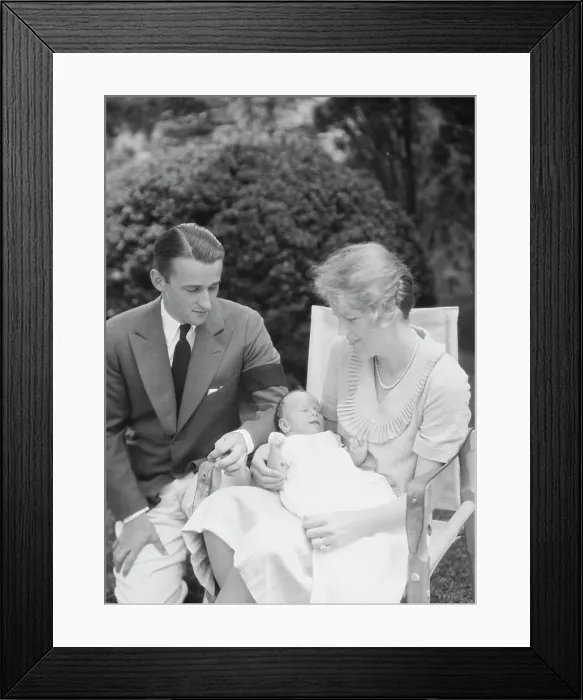 Framed Print : Brady, James Cox, Jr. Mr. and Mrs. and child, seated outdoors, 1930 May 24. Creator: Arnold Genthe Framed Print : Brady, James Cox, Jr. Mr. and Mrs. and child, seated outdoors, 1930 May 24. Creator: Arnold Genthe