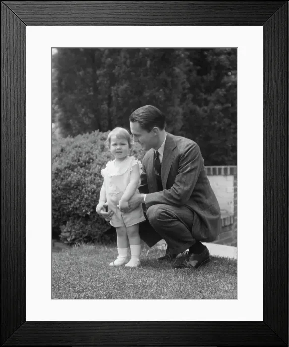 Framed Print : Moseley, F.S. Mr. and child, outdoors, 1930 May 24. Creator: Arnold Genthe Framed Print : Moseley, F.S. Mr. and child, outdoors, 1930 May 24. Creator: Arnold Genthe