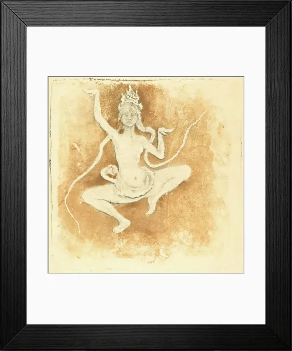 Framed Print : Danseuse Cobodgienne (Cambodian Dancer), 1897. Creator: Pierre Roche Framed Print : Danseuse Cobodgienne (Cambodian Dancer), 1897. Creator: Pierre Roche