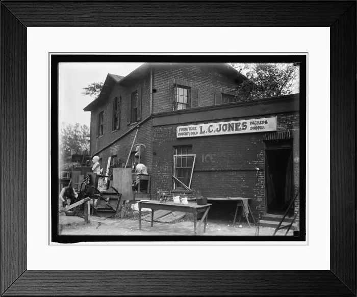Framed Print : L.C. Jones Furniture, between 1911 and 1920. Creator: Harris & Ewing. L.C. Jones Furniture, between 1911 and 1920. Creator: Harris & Ewing Framed Print : L.C. Jones Furniture, between 1911 and 1920. Creator: Harris & Ewing. L.C. Jones Furniture, between 1911 and 1920. Creator: Harris & Ewing