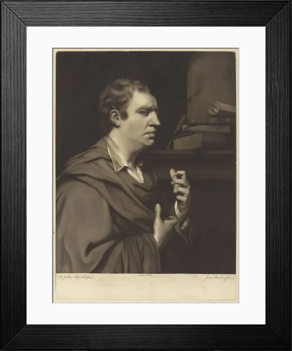 Framed Print : Samuel Johnson, 1770. Creator: James Watson Framed Print : Samuel Johnson, 1770. Creator: James Watson