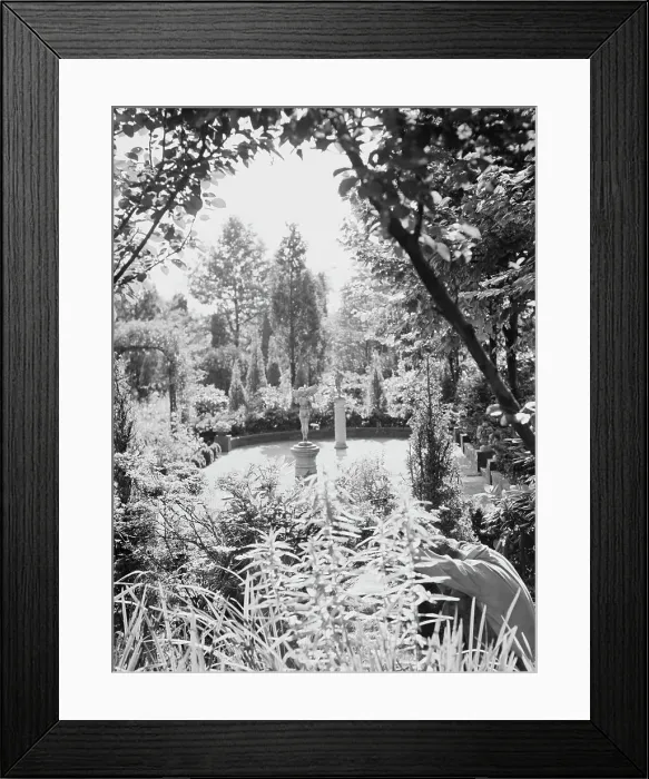 Framed Print : Edge, Charles N. garden, 1933 Creator: Arnold Genthe Framed Print : Edge, Charles N. garden, 1933 Creator: Arnold Genthe