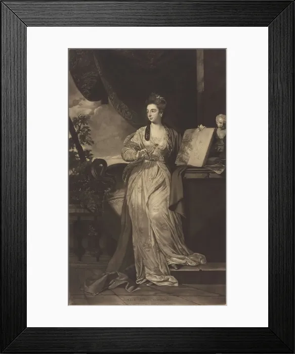 Framed Print : Lady Broughton, 1770. Creator: Thomas Watson Framed Print : Lady Broughton, 1770. Creator: Thomas Watson