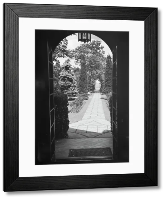 Framed Print : Edge, Charles N. garden, 1933 June 18. Creator: Arnold Genthe