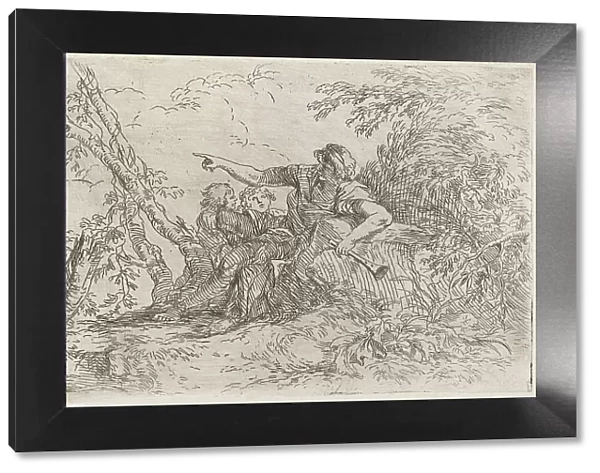 Shepherd in a Landscape, c. 1660 / 1661. Creator: Salvator Rosa