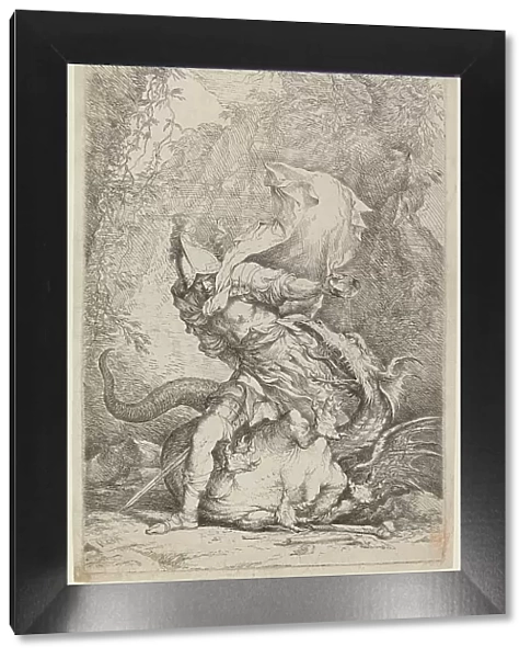 Jason and the Dragon, c. 1663 / 1664. Creator: Salvator Rosa