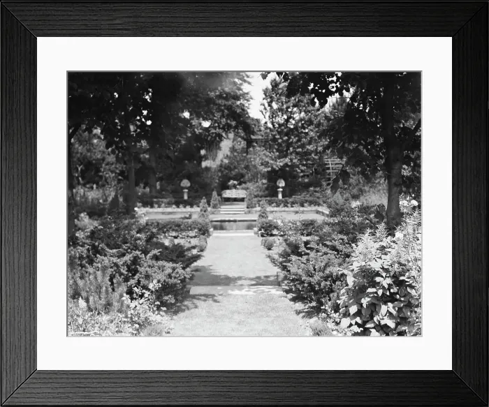 Framed Print : Edge, Charles N. garden, 1933 June 18. Creator: Arnold Genthe Framed Print : Edge, Charles N. garden, 1933 June 18. Creator: Arnold Genthe