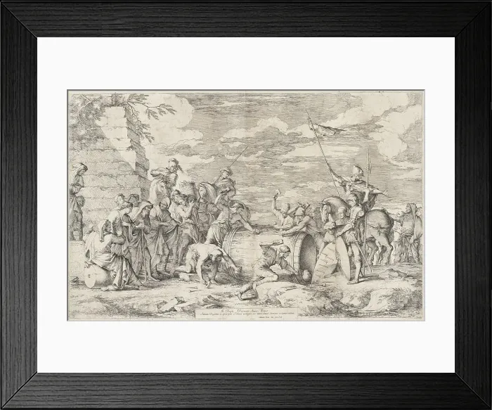 Framed Print : The Death of Atilius Regulus, c. 1662. Creator: Salvator Rosa Framed Print : The Death of Atilius Regulus, c. 1662. Creator: Salvator Rosa