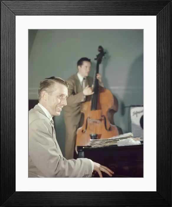 Framed Print : Portrait of Stan Kenton and Eddie Safranski, 1947 or 1948. Creator: William Paul Gottlieb Framed Print : Portrait of Stan Kenton and Eddie Safranski, 1947 or 1948. Creator: William Paul Gottlieb